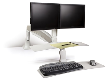 Altissimo Dual Monitor Sit-Stand Workstation