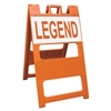 Plasticade Barricade Type II Orange - 12" x 24" Top Panel Custom Engineer Grade Sign Legends