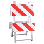 Econocade Barricade -12" X 24" Top Panel  8" X 24" Bottom Panel
Engineer Grade Striped Sheeting