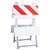 Econocade Barricade -8" x 24" Top Panel High Intensity Prismatic Sheeting