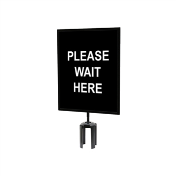 QueueWay - QWAYSIGN-11" X 14"-PLEASE WAIT HERE (single side)