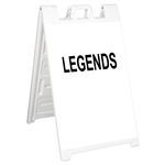 Signicade Sign Stand White - 24" X 36" High Intensity Prismatic Grade Sign Legends