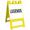 Squarecade 45 Sign Stand Yellow - 24" x 24" Diamond Grade Sign Legend