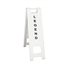 Narrowcade White - 12" x 24" High Intensity Prismatic Grade Legends