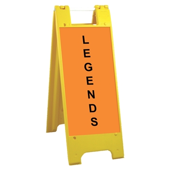 Minicade Yellow - 12" x 24" Engineer Grade Legends