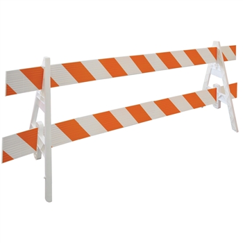 Two A-Frame Legs with Two 8' Engineer Grade Sheeted
1" x 8" Plastic Boards