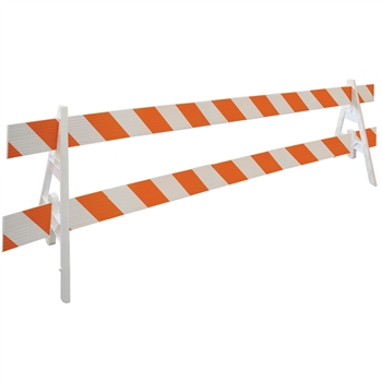 Two A-Frame Legs with Two 10' High Intensity Prismatic Grade
Sheeted 1" x 8" Plastic Boards