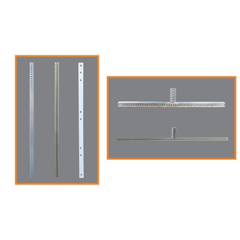 8' Type III-Angle Iron Feet & 63" Angle Iron Uprights with Engineer Grade StripedSheeting - One Side