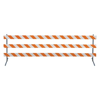 12' Type III-Angle Iron Feet & 63" Angle Iron Uprights with High Intensity Prismatic Grade
Striped Sheeting - One Side