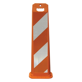 Gemstone Vertical Panel Orange - 8" x 36" Diamond Grade Striped Sheeting with 4" wide stripes