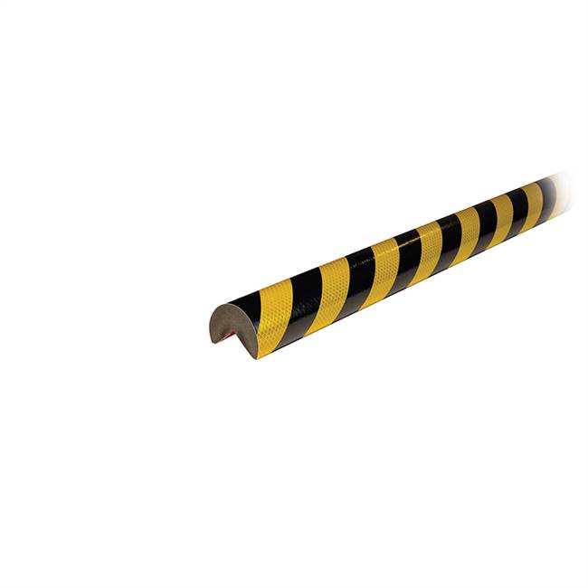 Knuffi Model A+ Corner Bumper Guard Reflective Black/Yellow 1M