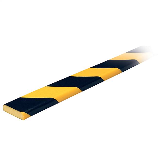 Knuffi Removable Model F Surface Bumper Guard Black/Yellow 1M