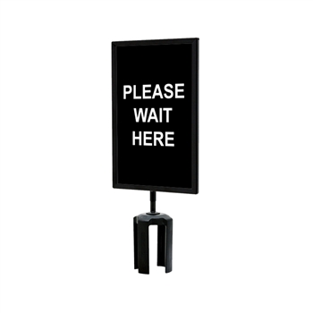 QueueWay - QWAYSIGN-7" X 11" -PLEASE WAIT HERE (both sides)