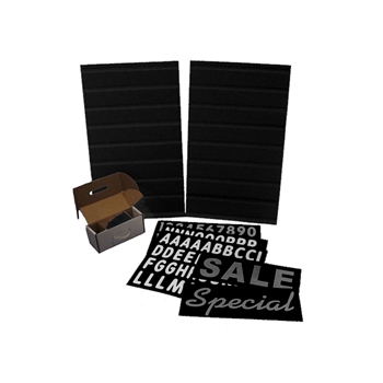 Black Message Board Kit 24"Wx36"H