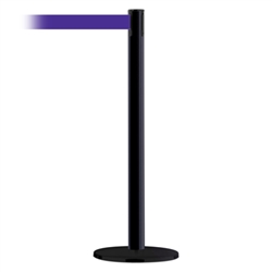 Advance Post Basics Black Base/Black Tube/Black Head Standard 7.5' No Custom Purple Webbing Standard Belt End