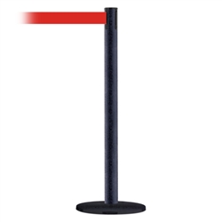 Advance Post Basics Black Base/Black Wrinkle Tube/Black Head Standard 7.5' No Custom Red Webbing Standard Belt End