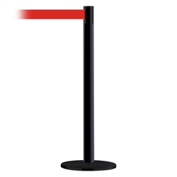 Advance Post Universal Black Base/Black Tube/Black Head Standard 7.5' No Custom Red Webbing Standard Belt End