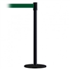 Slimline Post Basics Black Base/Black Tube/Black Head Standard 7.5' No Custom Dark Green Webbing Standard Belt End