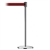 Slimline Post Universal Polished Chrome Base/Polished Chrome Tube/Polished Chrome Head Standard 7.5' No Custom Maroon Webbing Standard Belt End