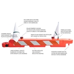 10" Low-Profile Airport Barricade