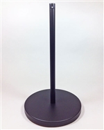 Museum & Art Gallery Barrier, 16" Tall, Black Powder Coat "Q-Cord"