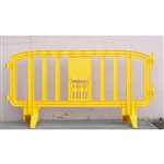 Movit - 6.5' ft. Plastic Crowd Control Barricade Yellow