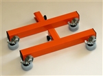 Add-on locking caster feet, Orange