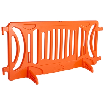 Plastic Crowd Control Fillable Barricade OTW Orange