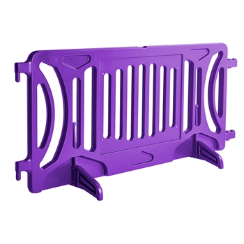 Plastic Crowd Control Fillable Barricade OTW Purple