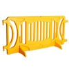 Plastic Crowd Control Fillable Barricade OTW Yellow