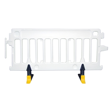 Avalon Crowd Control Plastic Barricade White No Sheeting