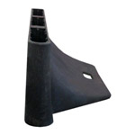 Base for both the Strongwall ADA Pedestrian Barricade and the Strongwall - LCD Black