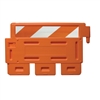 Strongwall - LCD Orange with engineer grade striped sheeting on one side - Top Only, order base separately