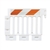 Strongwall ADA White Pedestrian Barricade with engineer grade striped sheeting on one side - Top Only,