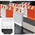 Strongwall ADA Pedestrian Barricade - White