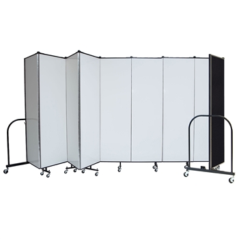 Dry Erase / Tackable 6 ft x 9 ft 5 inch Portable Room Divider