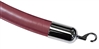 Naugahyde-Leather Rope Maroon with Metal Ends