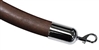 Naugahyde-Leather Rope Walnut Brown with Metal Ends