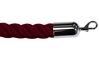 Twisted Plastic Rope Red with Metal Ends