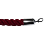 Twisted Plastic Rope Red with Metal Ends