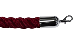 Twisted Plastic Rope Red with Metal Ends
