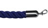 Twisted Plastic Rope Blue with Metal Ends