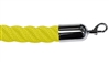 Twisted Plastic Rope Yellow with Metal Ends
