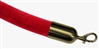 Velour Rope Bright Red with Metal Ends