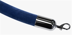 Velour Rope Royal Blue with Metal Ends