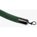 Velour Rope Hunter Green with Metal Ends