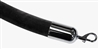 Velour Rope Black with Metal Ends