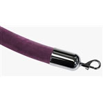 Velour Rope Purple with Metal Ends