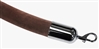 Velour Rope Brown with Metal Ends