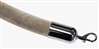 Velour Rope Beige with Metal Ends